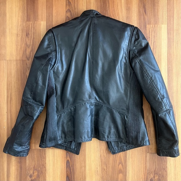 Vintage Harley Davidson Woman 70's Motorcycle Leather Jacket - Picture 4 of 5